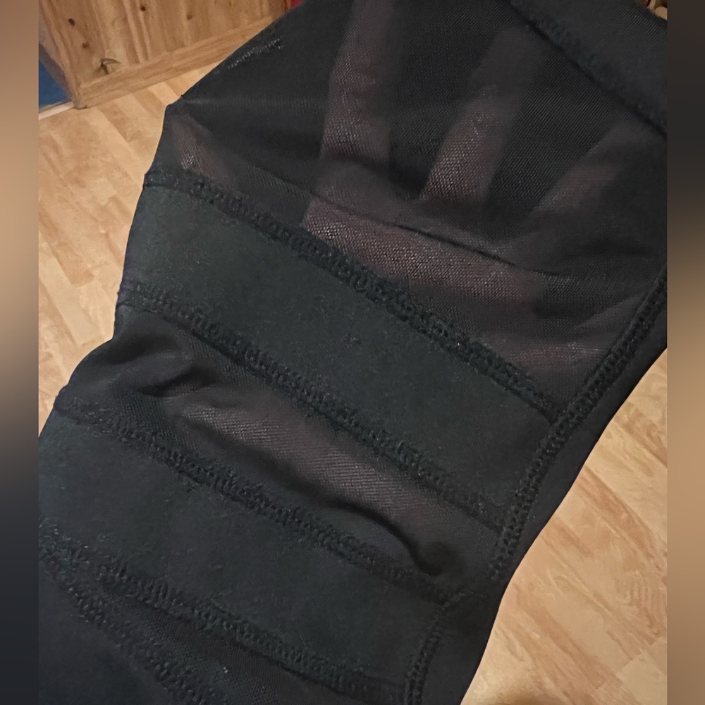 PopFit with Pockets Mesh Leggings Black Small